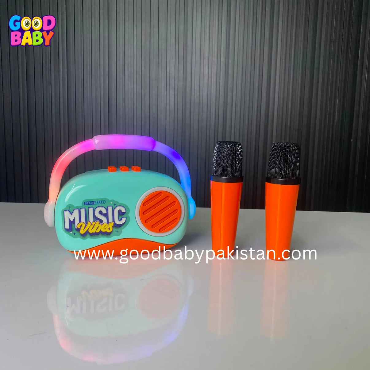 Kids music toy set with colorful headphone design