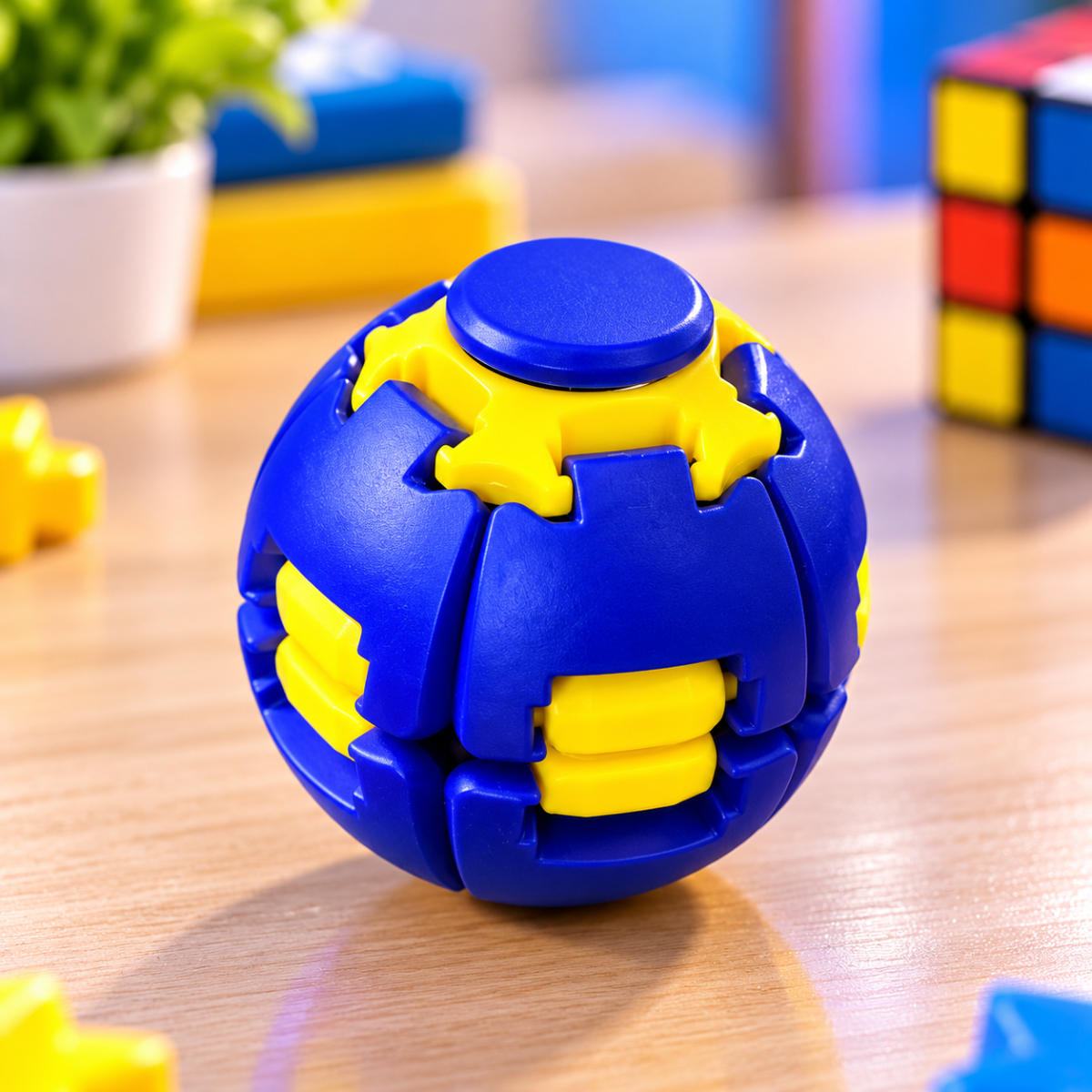 LED transforming fidget ball toy for kids