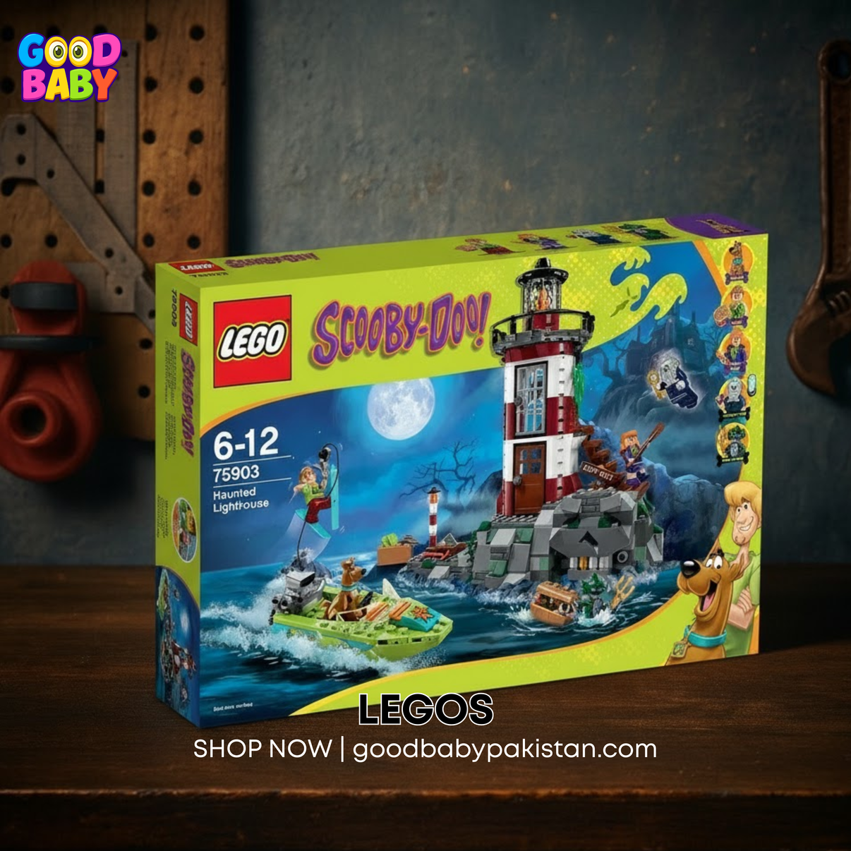 LEGO Scooby-Doo Haunted Lighthouse playset with minifigures – available at GoodBabyPakistan