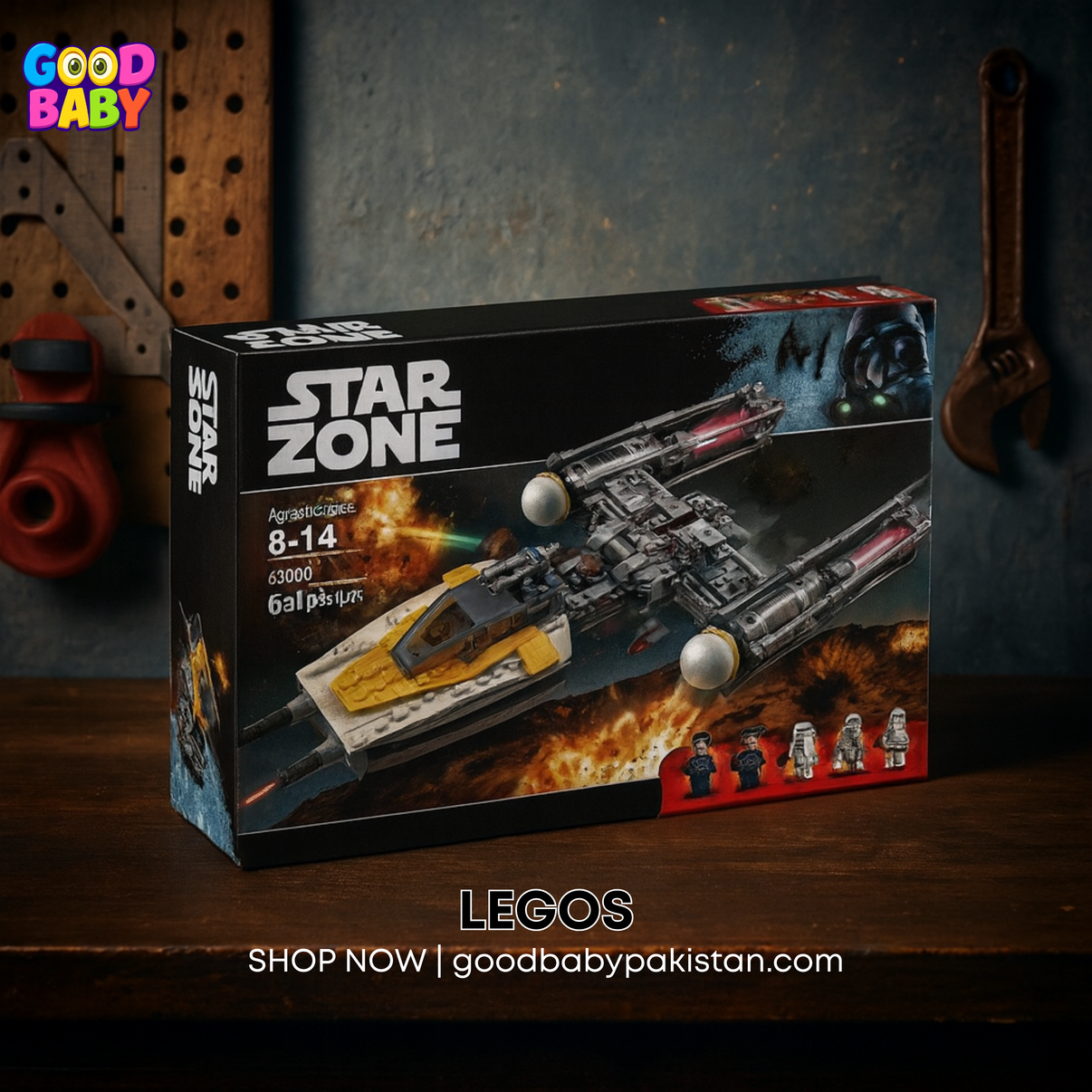 LEGO Star Wars Y-Wing Starfighter set with minifigures – available at GoodBabyPakistan