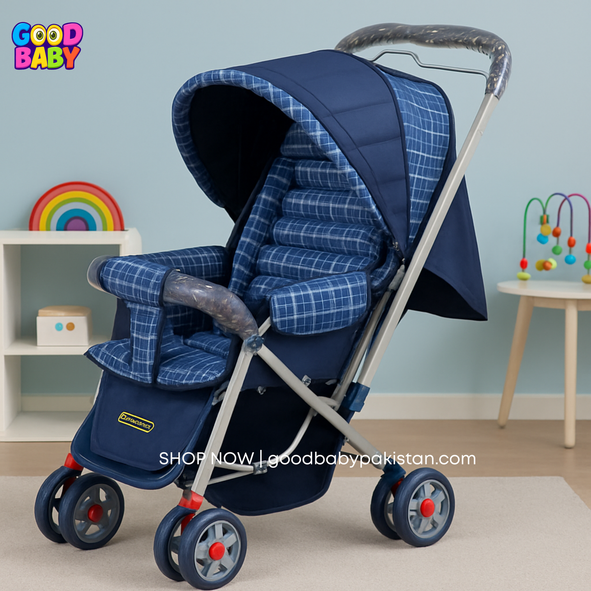 Mama Love 3 position baby stroller