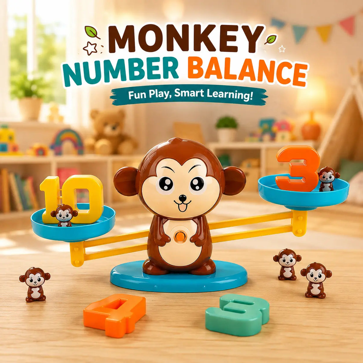 Monkey Number Balance Math Learning Toy in Pakistan