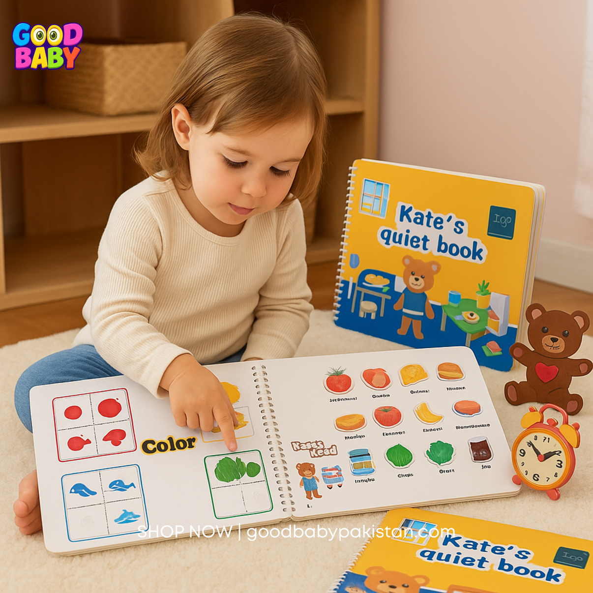Montessori Baby Busy Book for Toddlers Learning – GoodBabyPakistan