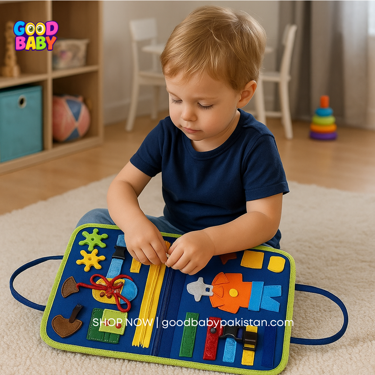 Montessori toddler busy book