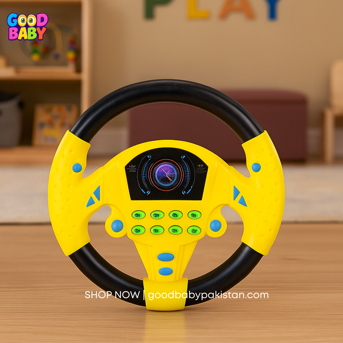 Musical Kids Car Steering Wheel Toy – GoodBabyPakistan
