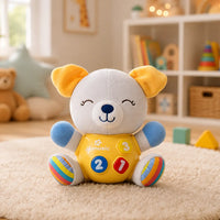 Musical plush learning toy for babies in Pakistan
