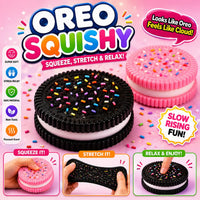 Oreo-style cookie squishy toy for kids