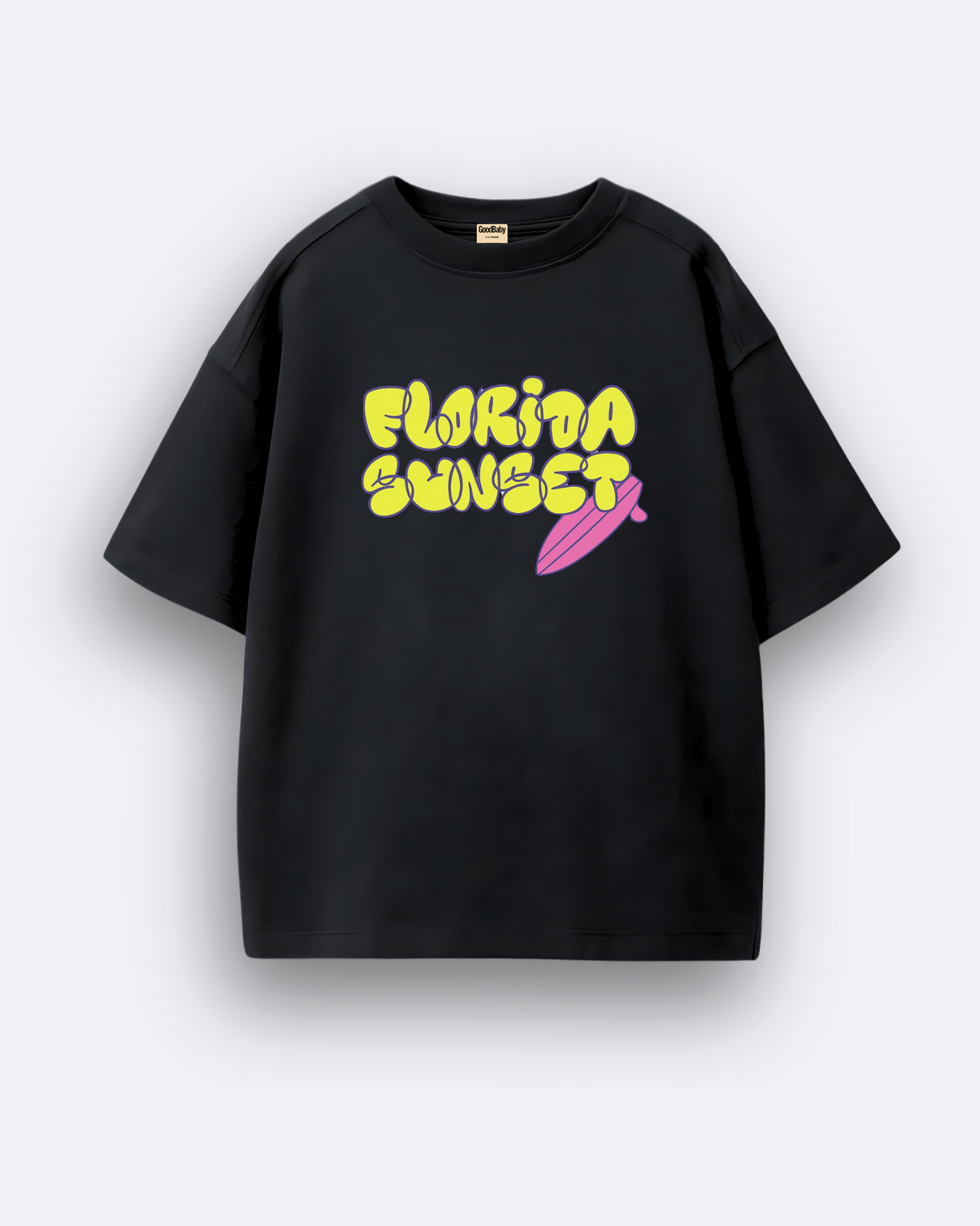 Oversized Florida Sunset Tee in premium cotton