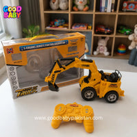 RC excavator toy for kids with remote control