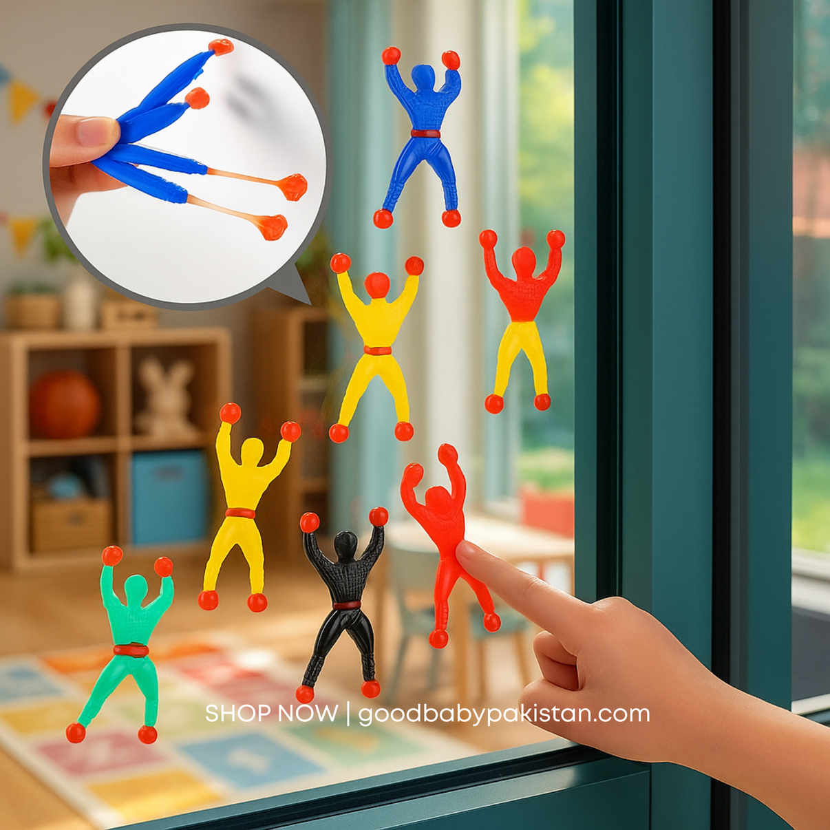 Soft & Sticky Spiderman Toy for Kids – wall crawling superhero toy