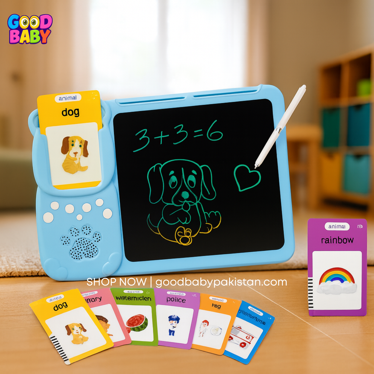 Talking flash cards LCD writing board for kids
