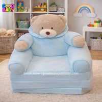 Plush kids sofa chair with animal design