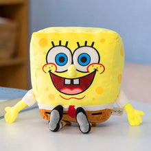 Ultra-soft 35cm SpongeBob SquarePants plush toy in classic yellow outfit – perfect for kids and SpongeBob fans, made from non-toxic materials, huggable and durable for playtime or as a collectible.