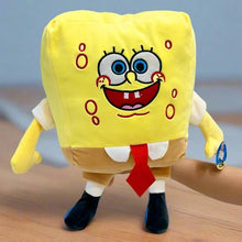 Ultra-soft 35cm SpongeBob SquarePants plush toy in classic yellow outfit – perfect for kids and SpongeBob fans, made from non-toxic materials, huggable and durable for playtime or as a collectible.