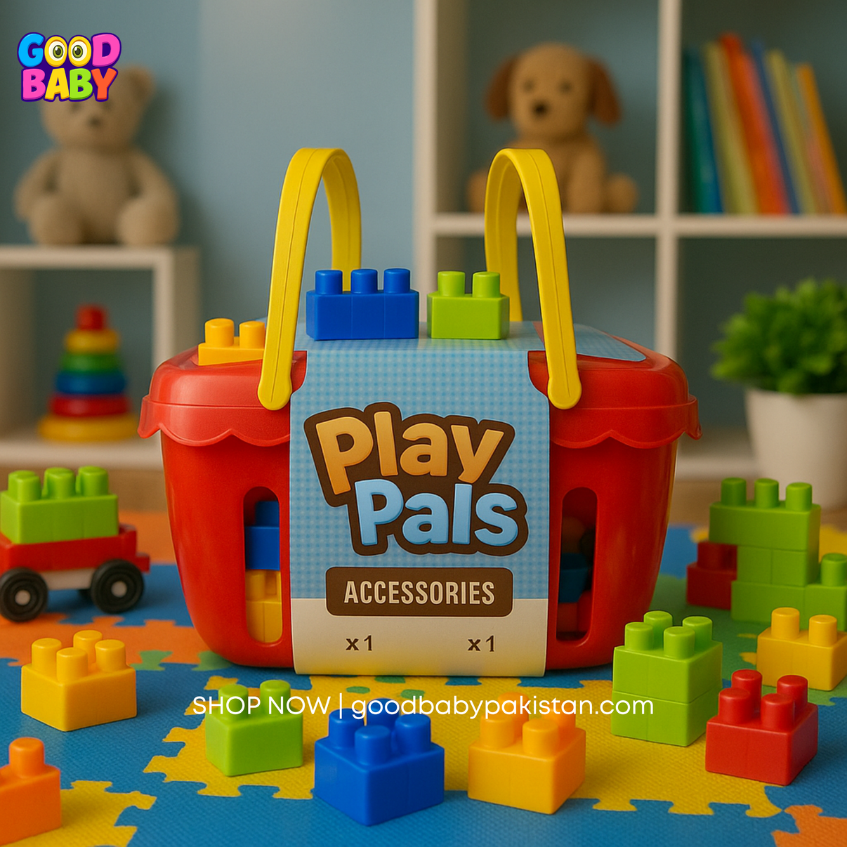 briefcase building blocks set 52 pcs for kids