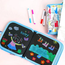 “Eco-Friendly Reusable Doodle Book for Creative Kids – Includes Markers and Easy-Clean Wipes”
