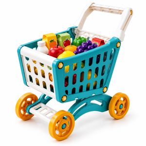 Kids shopping cart toy - pretend play supermarket trolley with play food for kids, price in Pakistan, GoodBaby