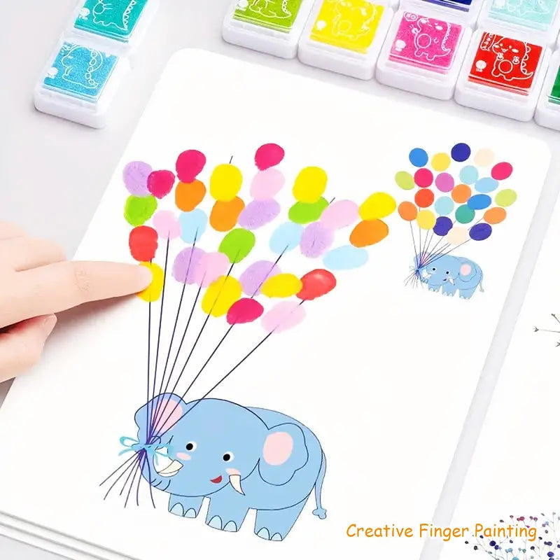 "Kids Finger Painting Doodle Coloring Book - Fun Creative Art Activity for Kids in Pakistan"
