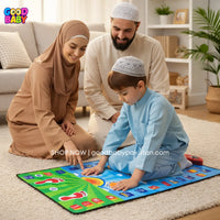 my salah mat blue kids prayer mat
