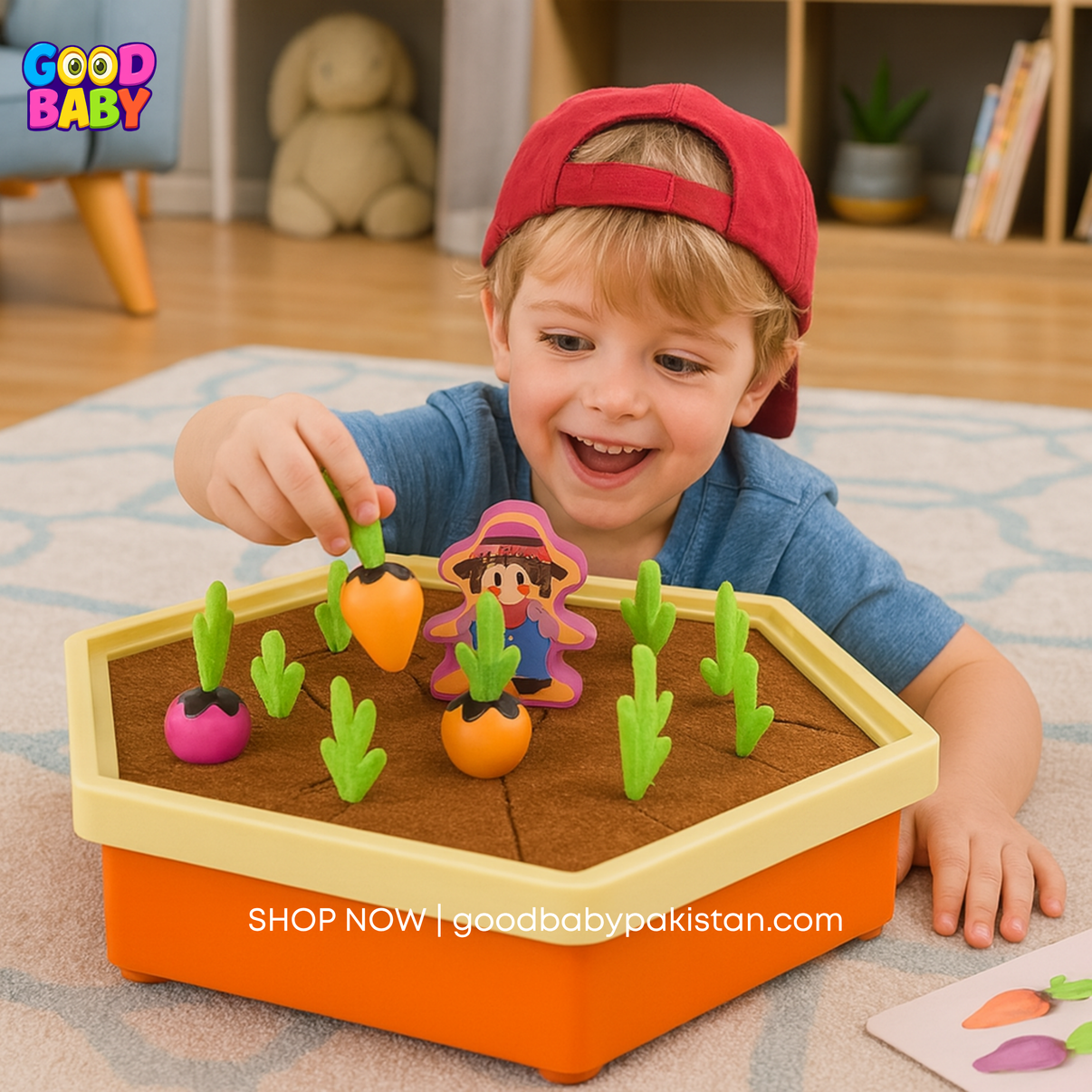 radish farm memory game for kids