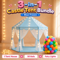 3-in-1 Castle Tent Bundle indoor playhouse for kids in Pakistan